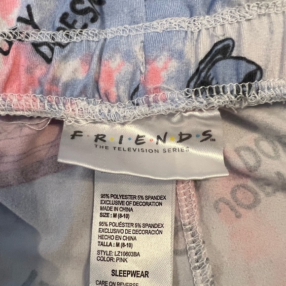 M Friends Women Sleepwear Pink Tie Dye Elastic Waist Drawstring Pajama Pants 8 - Picture 8 of 10
